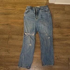 Abercrombie 90s straight ultra high rise curve love Short